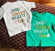 YOUTH Glitter Little Sister Football Fan T-shirt