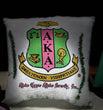 AKA® Sequin Crest Pillow